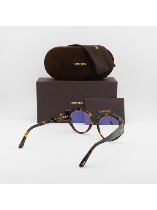 Tom Ford FT5950-B 052 Eyeglasses Havana 53mm Oval Frame